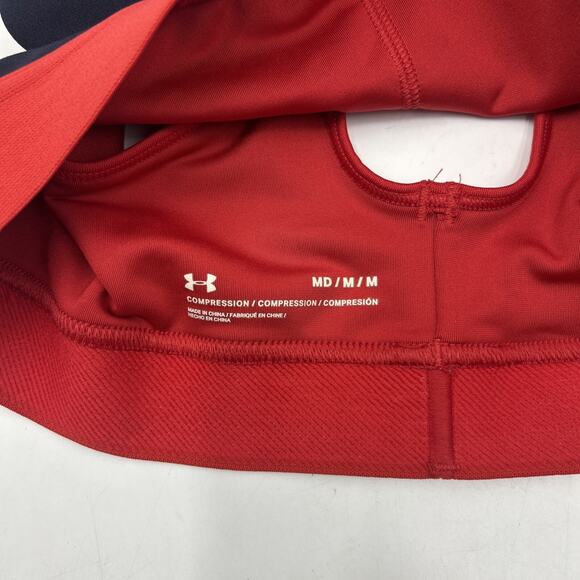 Under Armour Team USA Sports Bra Womens Size MEDIUM BLACK RED - Picture 3 of 4